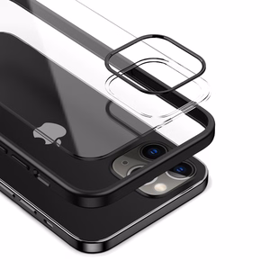 Crong Clear Cover vāciņš ierīcei iPhone 12 Pro Max, melns