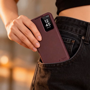 Tech-Protect Viedais Maks Maciņš for Samsung Galaxy S26 - bordo