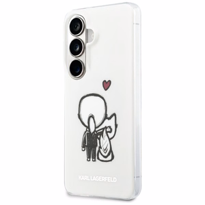 Karl Lagerfeld maciņš IML Karl un Choupette MagSafe priekš Samsung Galaxy S26 caurspīdīgs