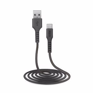 SBS TECABLEMICRO2K USB-A - Micro-USB kabelis 2 m - melns