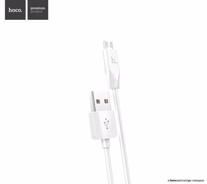 USB kabelis Hoco X1 microUSB 1.0m balts
