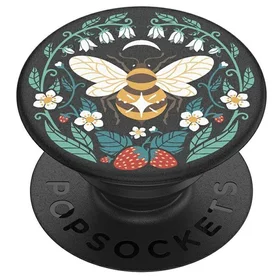 Popsockets 2 Bee Boho telefona turetajs un stativs - melns