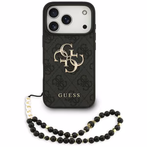 Guess 4G Strap 4G Classic Logo Чехол для iPhone 17 Pro - чёрный