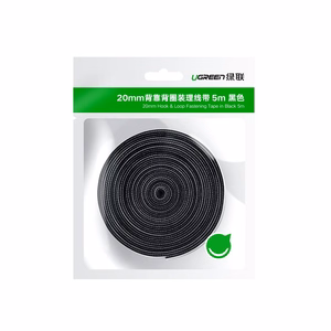 Ugreen Velcro kabeļu organizators 5m melns (40356)
