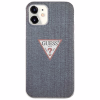 Guess GUHCP12SPCUJULDB iPhone 12 mini 5.4" tumši zils cietais apvalks Jeans kolekcija