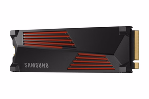 SSD Samsung 990 PRO ar dzesētāju 4TB M.2 PCIe Gen4 NVMe TLC rakstīšanas ātrums 6900 MB/s lasīšanas ātrums 7450 MB/s 2,3mm TBW 1200 TB MTBF 1500000 h MZ-V9P4T0GW