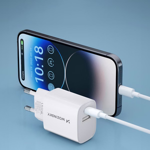 Wozinsky WGWCW USB-A USB-C 20W sienas lādētājs - balts