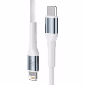 3mk Hyper Cable N-SERIES USB-C / Lightning kabelis 3m PD 3.0 9V/3A 27W balts