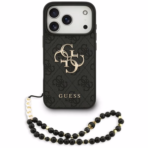 Guess 4G Strap 4G Classic Logo Чехол для iPhone 17 Pro - чёрный