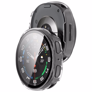 Tech-Protect Defense 2-Pack maciņš modelim Samsung Galaxy Watch 44mm – caurspīdīgs un matēts melns
