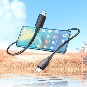 Kabelis USB C uz USB C Hoco 3A 60W 1 m X96 melns