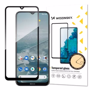 Wozinsky īpaši izturīgs pilnībā līmējams rūdīts stikls visam ekrānam ar rāmi, saderīgs ar maciņu, Nokia G20, melns