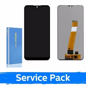 LCD Displejs Saderīgs ar Samsung A015M A01 / M015 M01 Melns (Service Pack / Aftermarket)(NF version)
