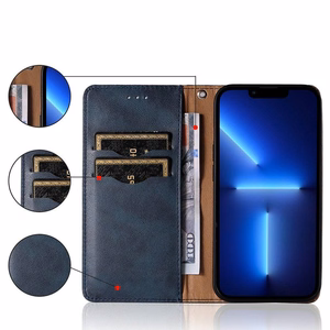 Magnet Strap Case чехол для Xiaomi Redmi Note 11 Pro кошелёк + мини-подвеска ремешок синий