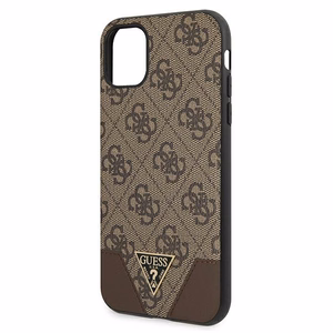 Guess 4G Triangle Collection viedtālruņa apvalks iPhone 11 6.1" / Xr 6.1" - Brūns