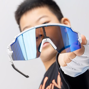 Rockbros bērnu polarizētas velosipēda brilles ar UV aizsardzību - baltas