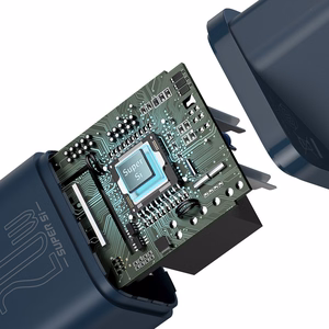 Baseus Super Si 1C ātrās uzlādes lādētājs USB Type C 20W Power Delivery + USB Type C - Lightning kabelis 1m zils (TZCCSUP-B03)
