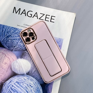 Чехол New Kickstand для iPhone 13 Pro с подставкой розовый