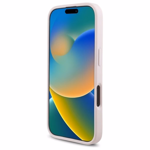 Karl Lagerfeld Stepēts Paraksts iPhone 16 Viedtālruņa Apvalks - Rozā