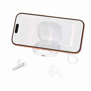 XO Bluetooth austiņas G53 TWS baltas ANC + ENC ar statīvu