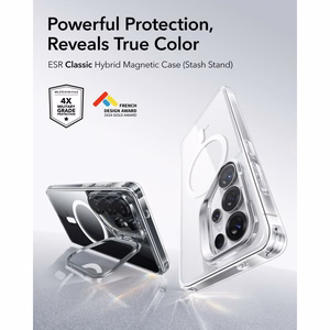 ESR Classic Hybrid Kickstand MagSafe futrālis Samsung Galaxy S26 Ultra - caurspīdīgs