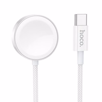 Bezvadu lādētājs Hoco 2,5W USB C saderīgs ar Apple Watch un Samsung Watch CW59 balts