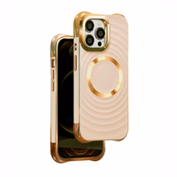 Circle Glam Mag korpuss priekš iPhone 16 Plus 6,7" rozā krāsā