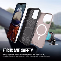 Perfectionists Trīsstūra Mag futrālis iPhone 13 Pro rozā zelts