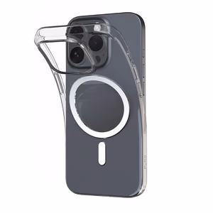 Puro 03 Mag Magnētiskais silikona viedtālruņa apvalks iPhone 16 Pro - caurspīdīgs