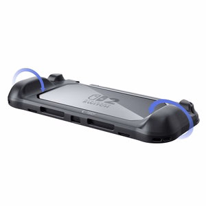 Tech-Protect MagMat viedtālruņa apvalks priekš Nintendo Switch 2 - melns un caurspīdīgs