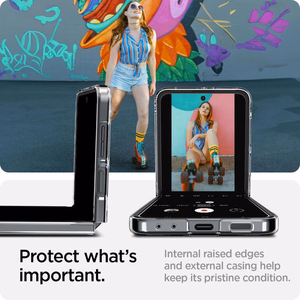 Spigen Airskin viedtālruņa apvalks Samsung Galaxy Z Flip 6 - caurspīdīgs