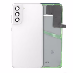 Aizmugures vāciņš Samsung G990 S21 FE / Balts / (ar kameras lēcu) OEM