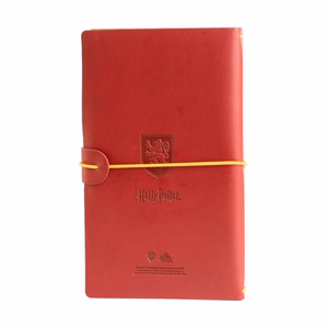 Harry Potter Gryffindor ādas ceļojumu piezīmju grāmata, 12 × 19,6 cm, sarkana