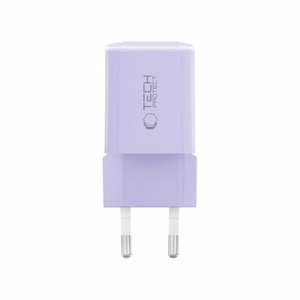 Tech-Protect NCM33 PD 33W QC3.0 USB-C / USB-C sienas lādētājs - violets