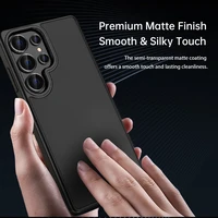 Rock Guard Touch Matte Series Viedtālruņa apvalks Samsung Galaxy S25 pelēks