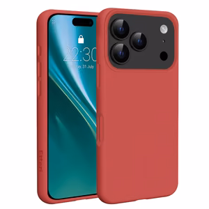 Etteri Silicone Mag case for iPhone 17 Pro Max raspberry