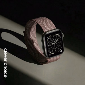 Crong Nylon Apple Watch sporta siksniņa, 38/40/41/42 mm, Smokey Mauve