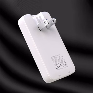 Dudao A65Q 65W GaN Travel Wall Charger USB-A / USB-C PD Ultra-Thin EU / US - White