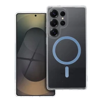 Drop Glue krāsains magnētiskais viedtālruņa apvalks, savietojams ar MagSafe, paredzēts SAMSUNG S25 ULTRA, gaiši zils