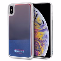 Guess GUHCI65GLCRE iPhone Xs Max sarkans cietais maciņš California Glow tumsā