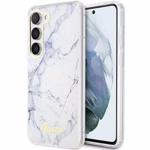 Guess GUHCS23MPCUMAH S23+ S916 balts/balts cietais apvalks Marble