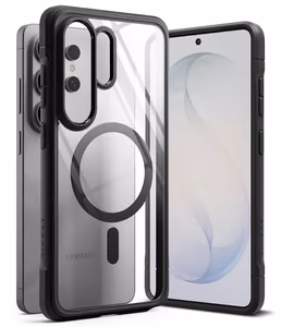 Ringke Fusion Bold Magnetic MagSafe Maciņš for Samsung Galaxy S26 Ultra - Clear melns