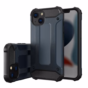 Hybrid Armor viedtālruņa apvalks iPhone 14 bruņots hibrīda vāciņš zils