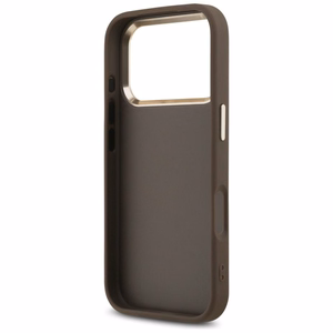 GUESS GUE005483 (PU W/ Big 4G Classic Logo) aizsargvāciņš ierīcei iPhone 18 Pro / 17 Pro, krāsa – brūna un zelta