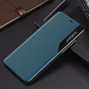 Viedtālruņa apvalks no ekoloģiskas ādas, elegants grāmatu plaukta tipa vāciņš ar statīvu, piemērots iPhone 13 Pro, zaļš