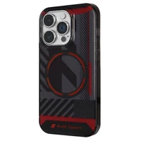 Audi IML Sporta Magnētiskais viedtālruņa apvalks iPhone 14 Pro Max 6.7" melns/melns cietais apvalks AU-IMLMIP14PM-RSQ/D2-BK