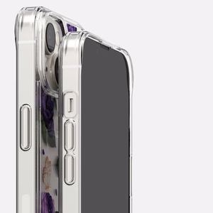 Ringke Fusion Design bruņu apvalks ar gēla rāmi iPhone 14 Plus caurspīdīgs (Violeta roze) (FD637E29)