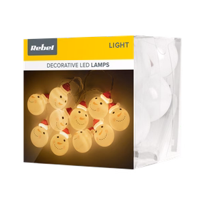 Rebel indoor battery-powered Christmas lights, snowmen