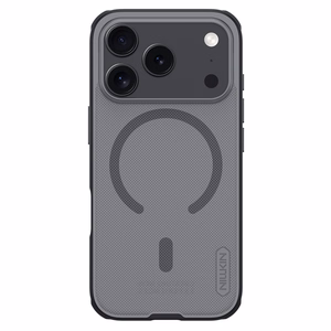 Nillkin Super Frosted Shield Pro Чехол совместимый с MagSafe для iPhone 17 Pro - прозрачный чёрный