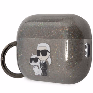 Karl Lagerfeld KLAP2HNKCTGK Airpods Pro 2 cover black/black Gliter Karl&Choupette